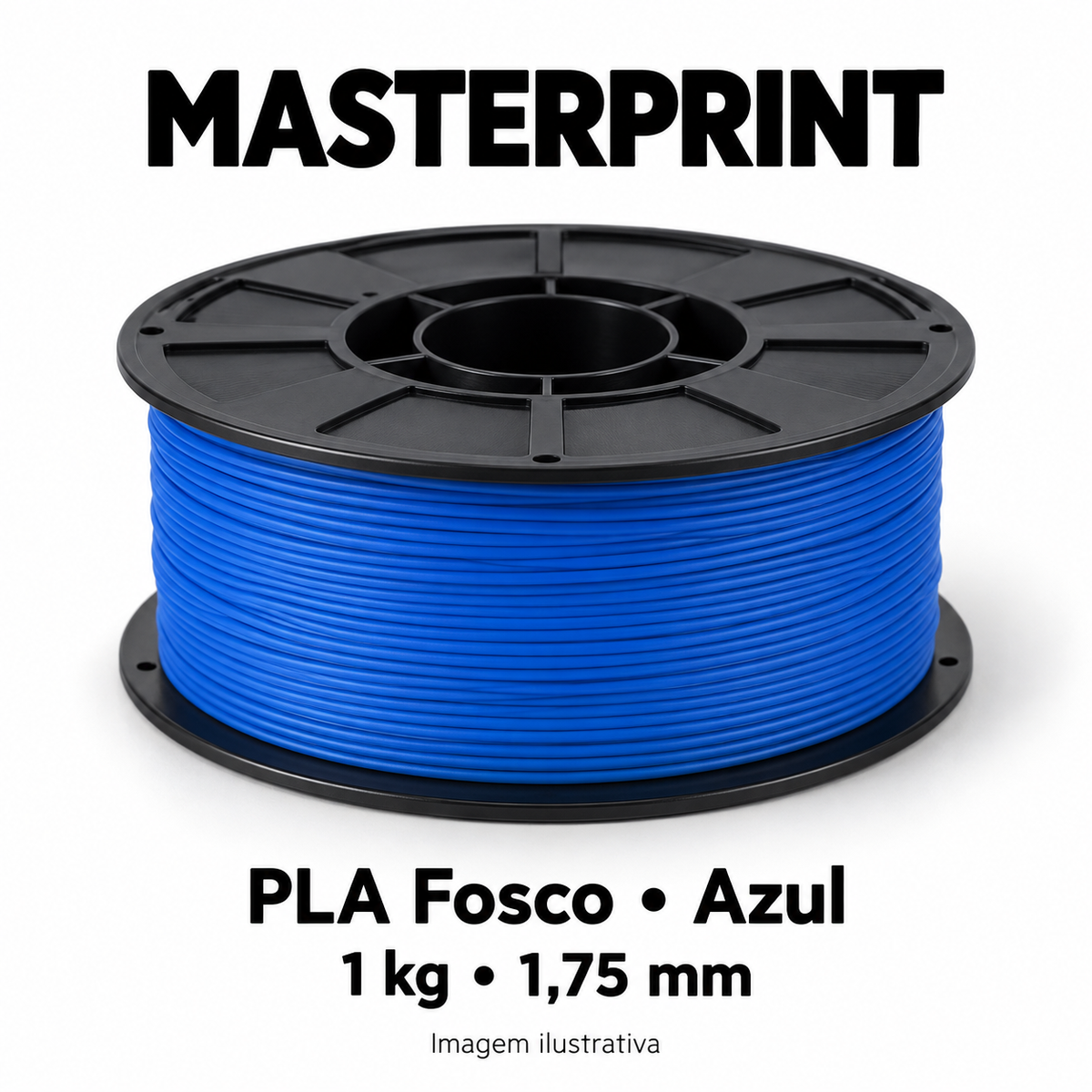 Filamento PLA Fosco — cor Azul