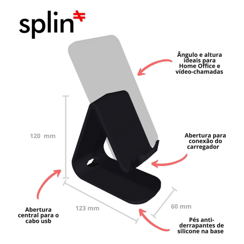 Suporte de mesa pare Celular e Tablet universal - Modelo Video Call Live - Imagem 2