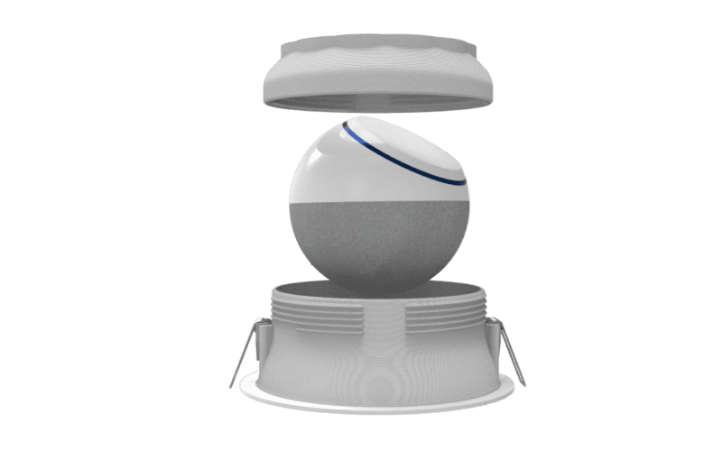 Suporte para embutir no teto, parede ou mesa Splin para Smart Home compatível com Echo dot 4 / 5 e Apple Homepod Mini - Imagem 3
