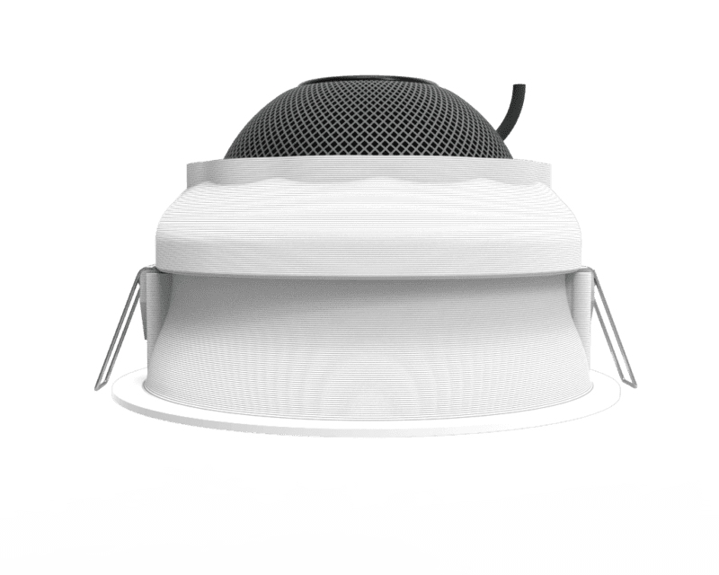 Suporte para embutir no teto, parede ou mesa Splin para Smart Home compatível com Echo dot 4 / 5 e Apple Homepod Mini - Imagem 11